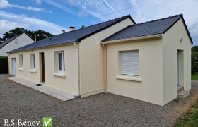 ravalement de façade sur orvault + peinture toiture 